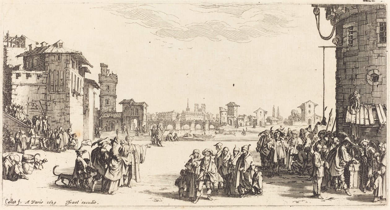 Slavmarknaden av Jacques Callot