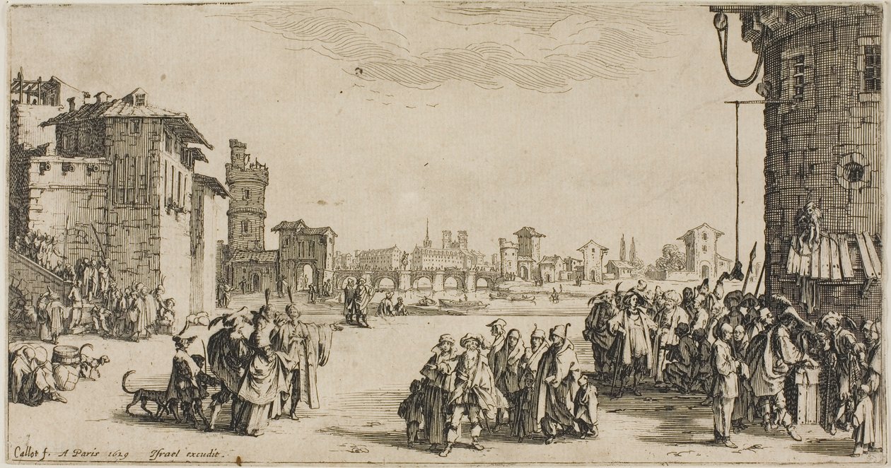 Slavmarknaden av Jacques Callot