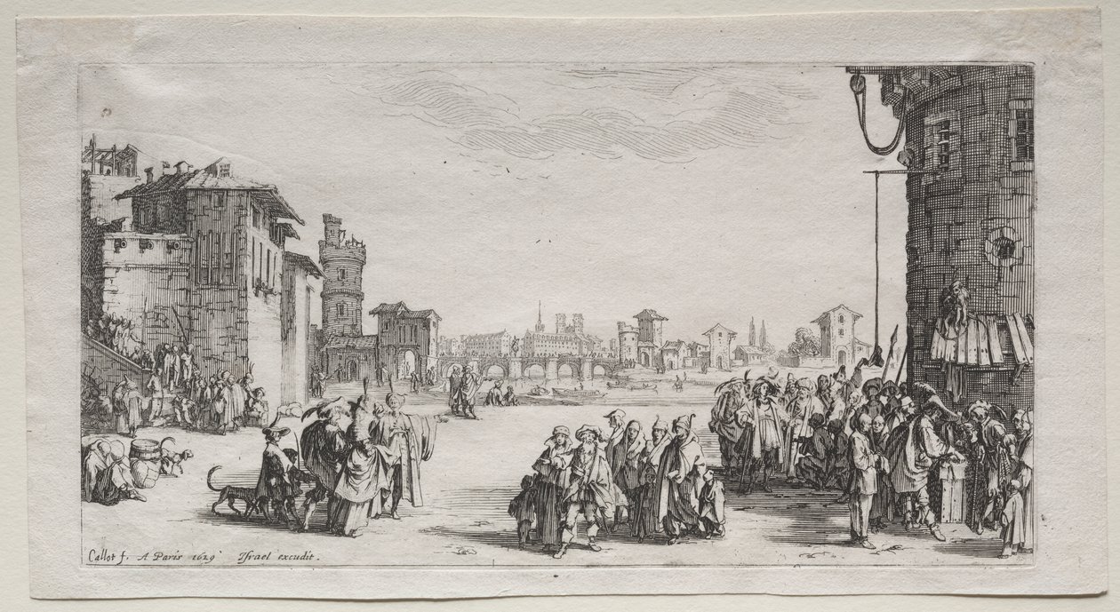 Slavmarknaden av Jacques Callot