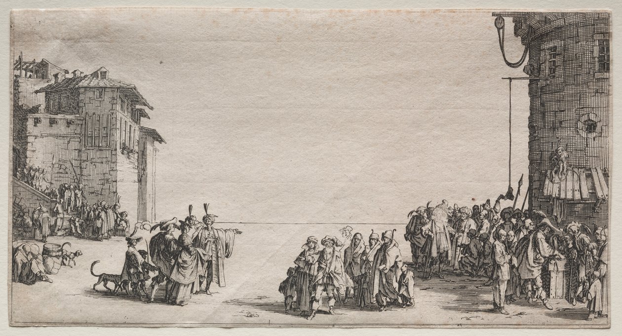 Slavmarknaden av Jacques Callot