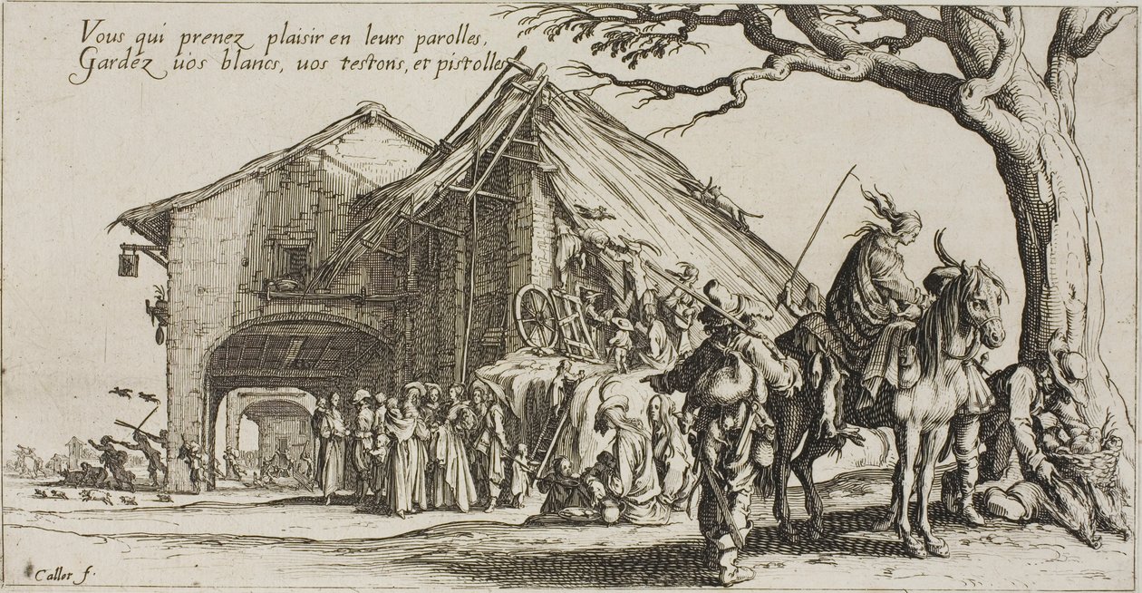 The Stopping Place, från The Bohemians av Jacques Callot