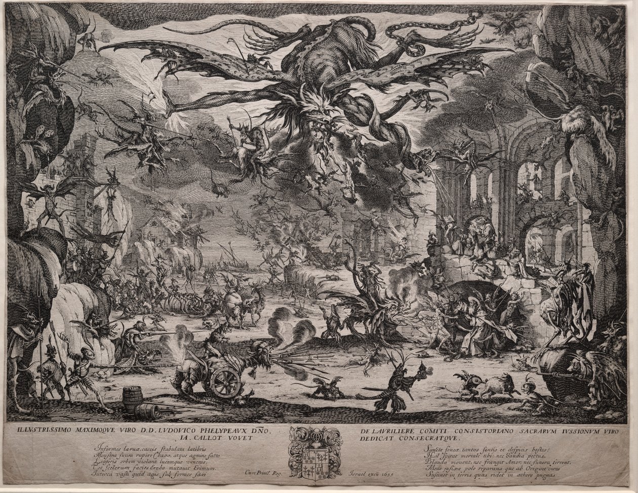 The Temptation of Saint Anthony (andra versionen) av Jacques Callot