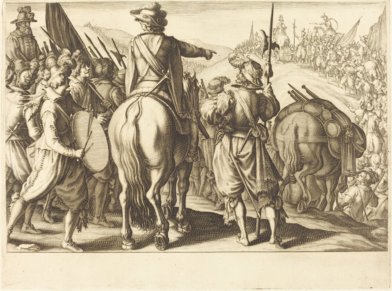 Trupperna på mars av Jacques Callot