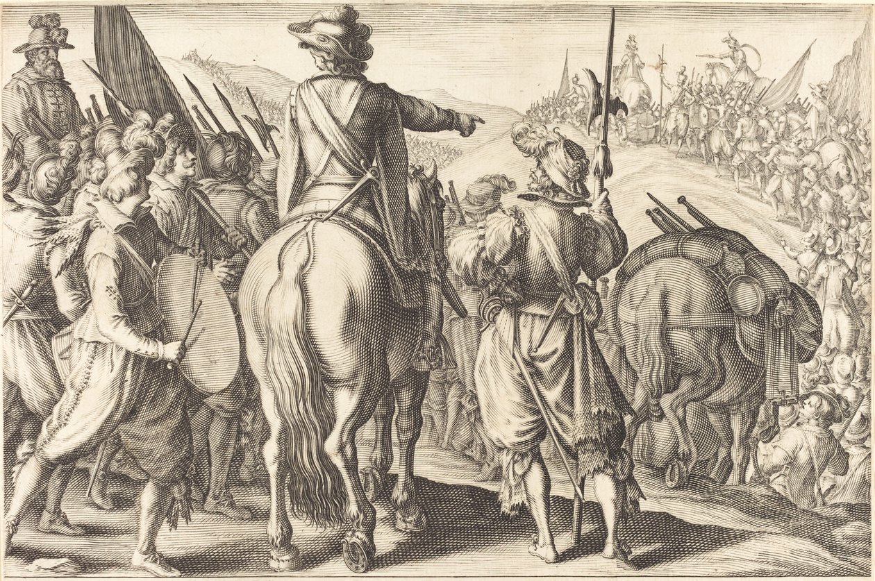 Trupperna på mars av Jacques Callot