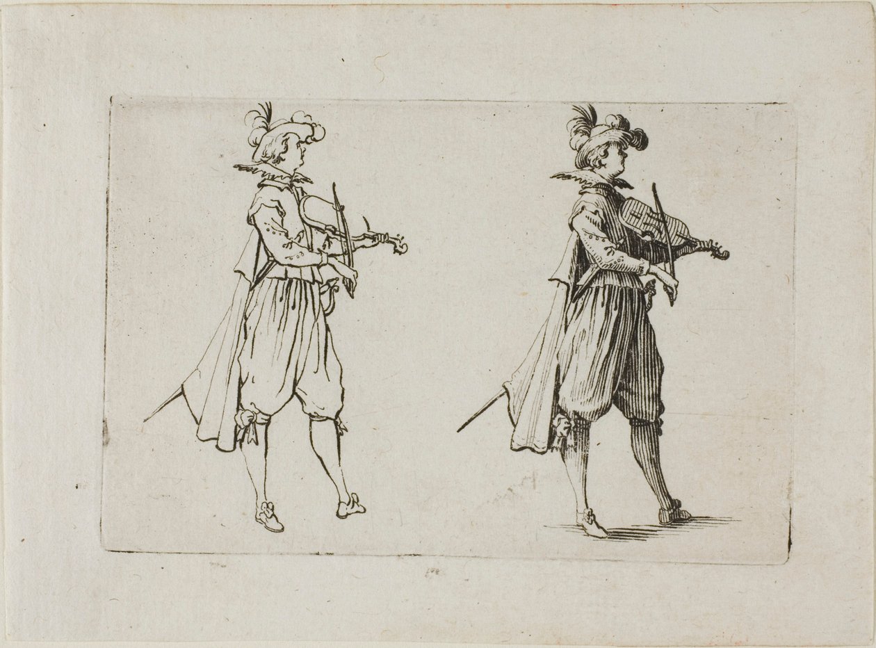 The Violin Player, från The Caprices av Jacques Callot