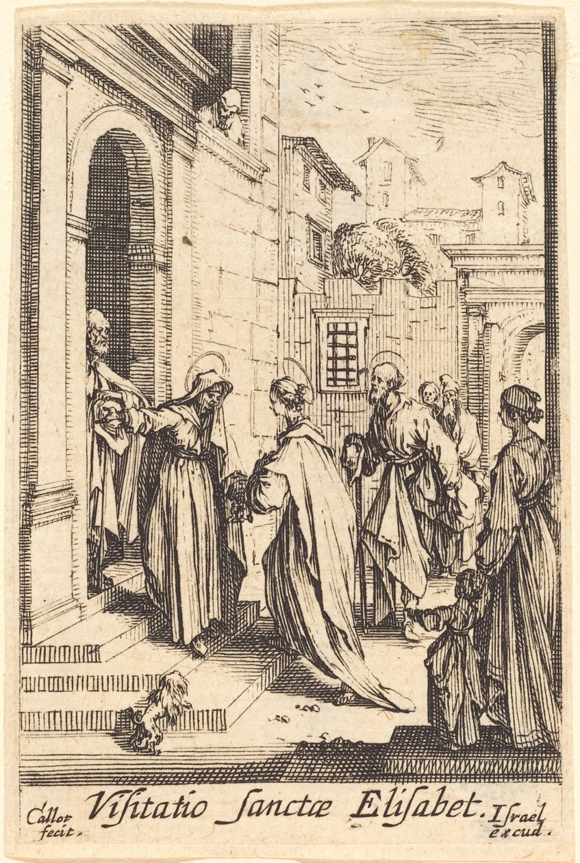Visitationen, i eller efter 1630. av Jacques Callot