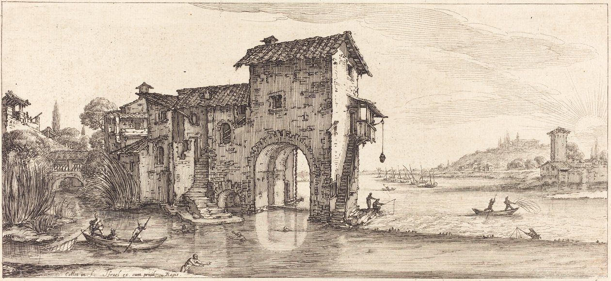 Vattenkvarnen av Jacques Callot