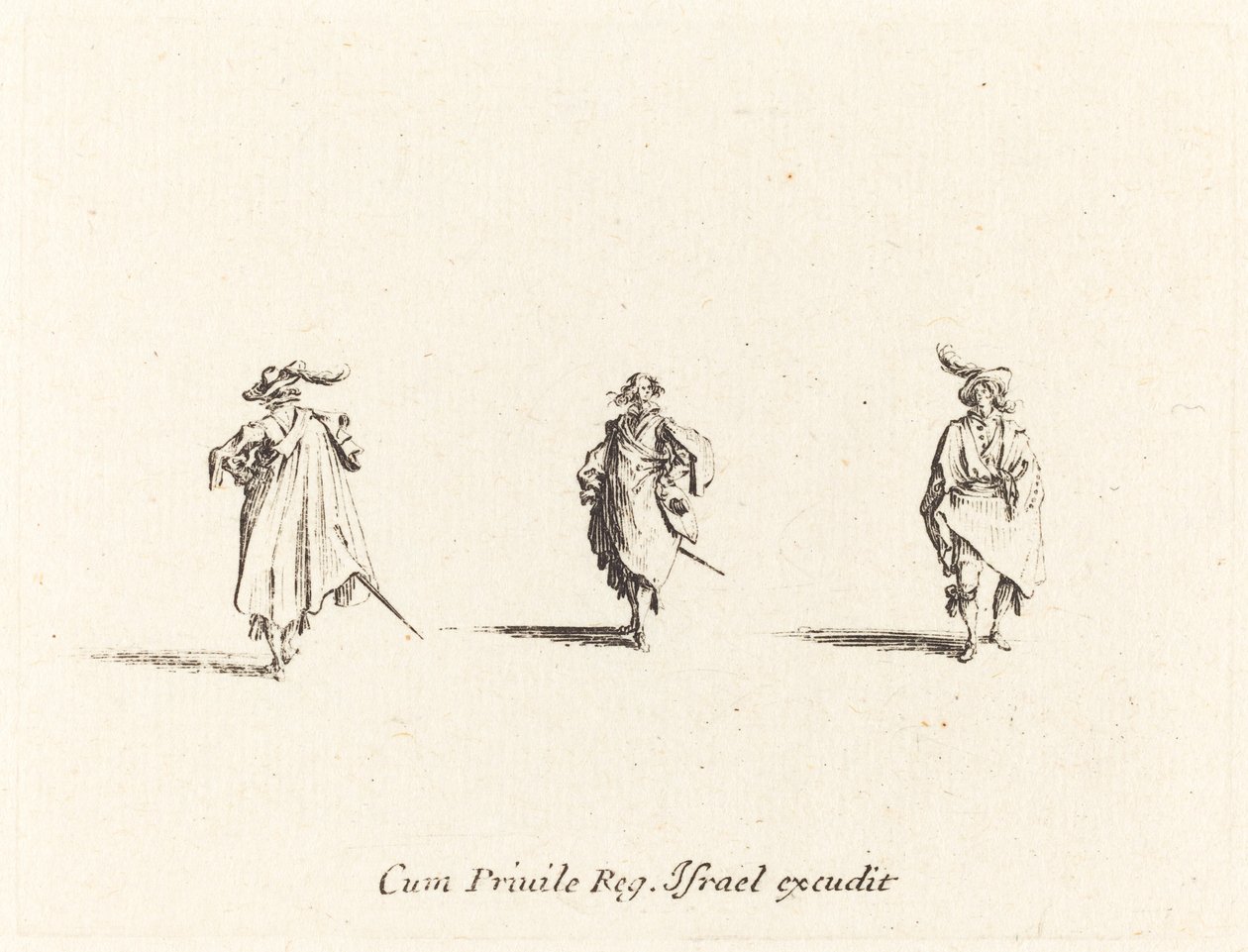 Tre herrar av Jacques Callot