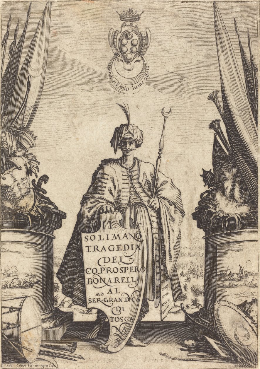 Titelsida för "Il Suleiman" av Jacques Callot