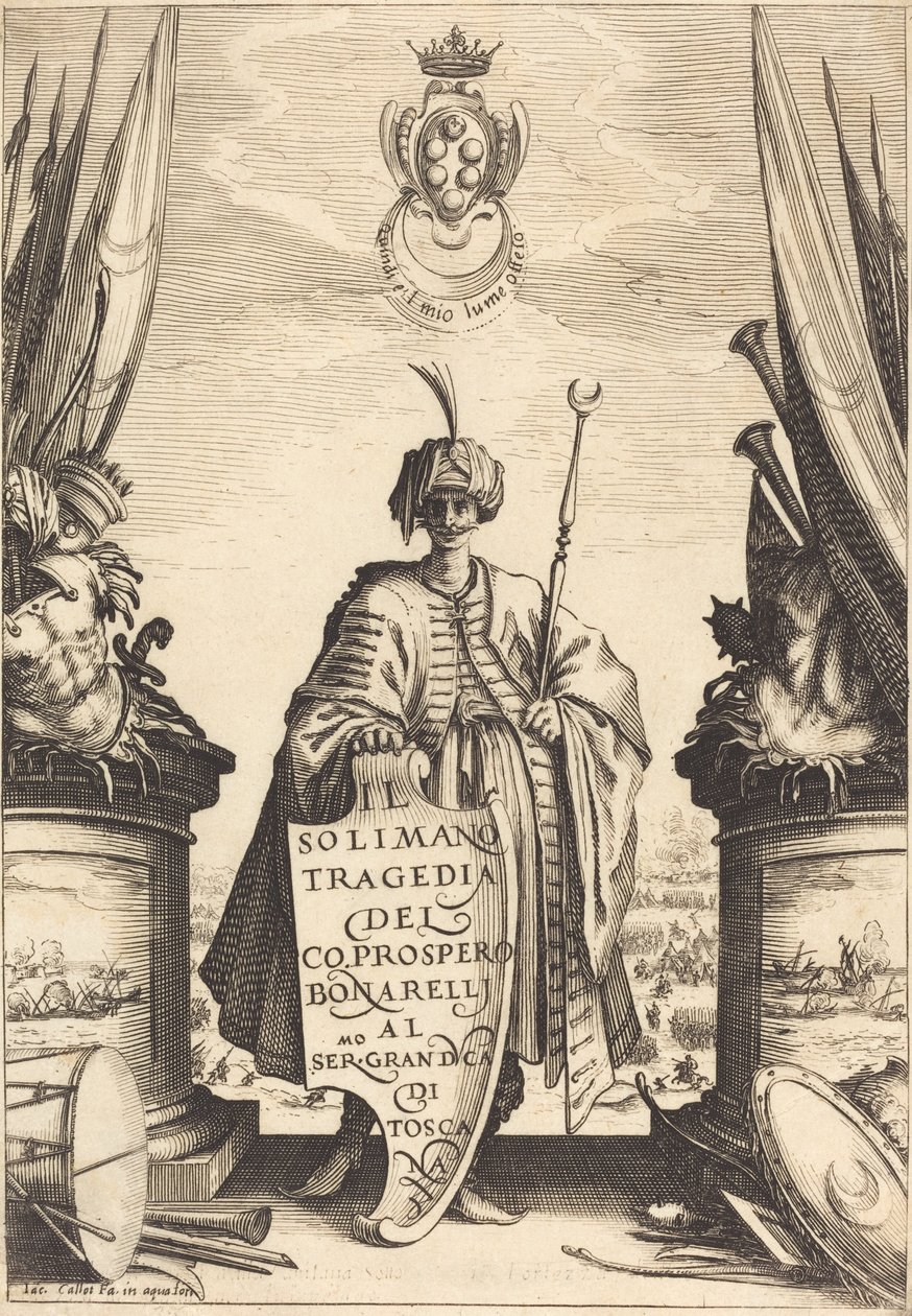 Titelsida för "The Suleiman" av Jacques Callot