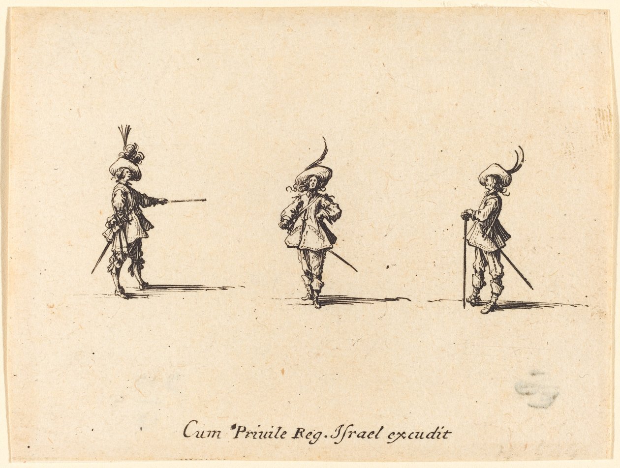 Obeväpnad övning av Jacques Callot
