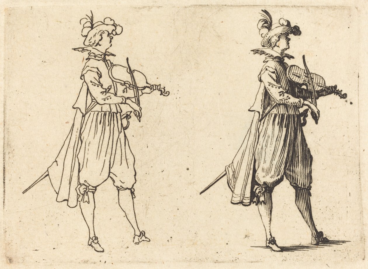 Violinist av Jacques Callot
