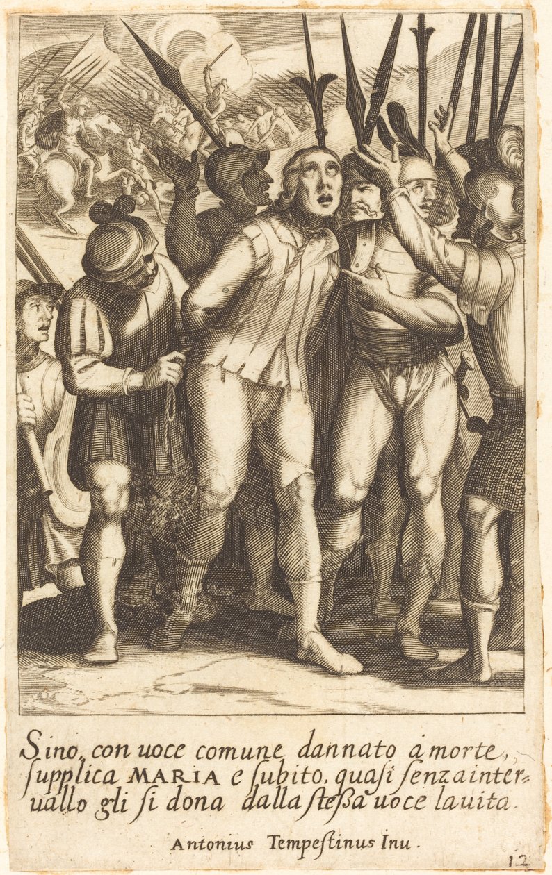 Sino av Jacques Callot after Antonio Tempesta