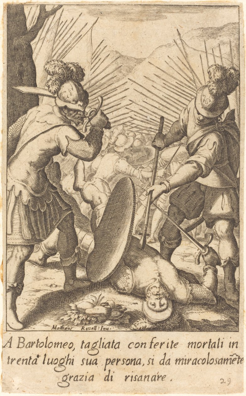 Bartolomeo av Jacques Callot after Matteo Rosselli