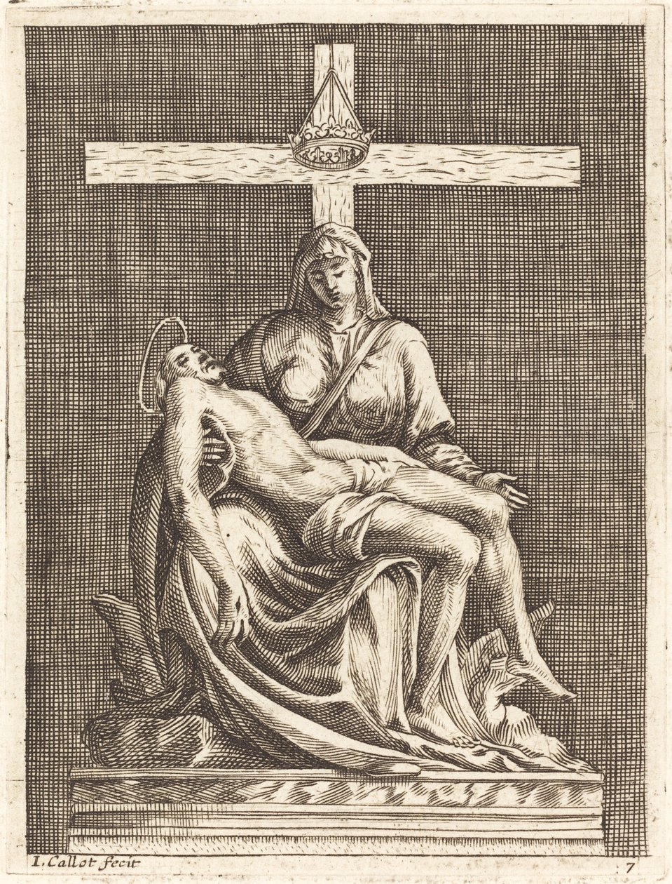 Medkänsla av Jacques Callot after Michelangelo