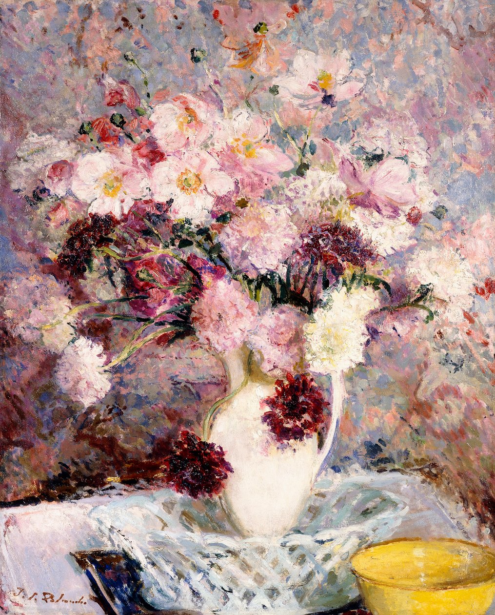 Blombukett, av Jacques Emile Blanche