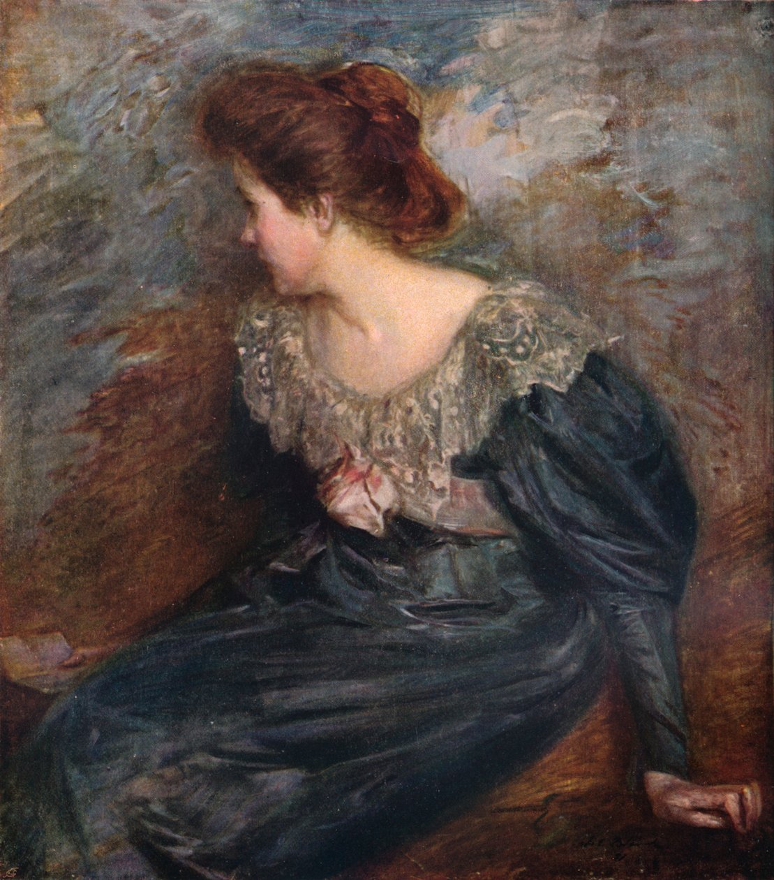 Porträttstudie, 1903-1904 av Jacques Emile Blanche