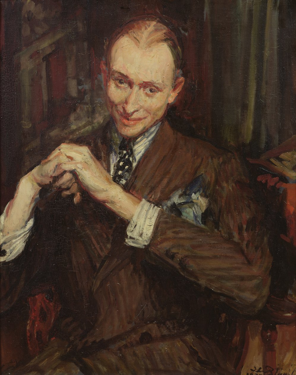 Porträtt av J. Raulet av Jacques Emile Blanche