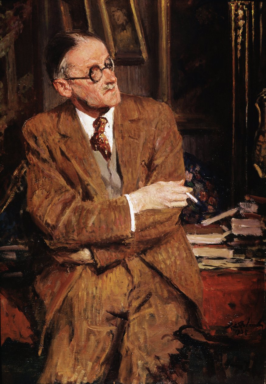 Porträtt av James Joyce av Jacques Emile Blanche