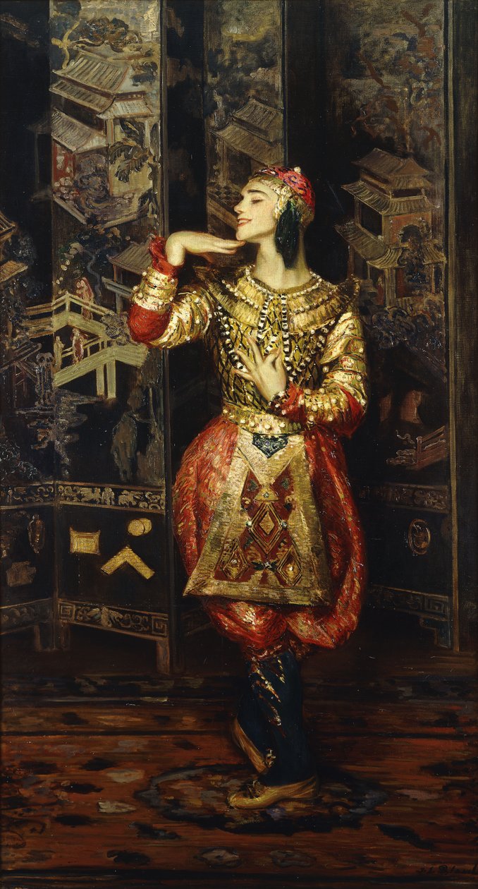 Vaslav Nijinsky i Danse Orientale, 1910 av Jacques Emile Blanche