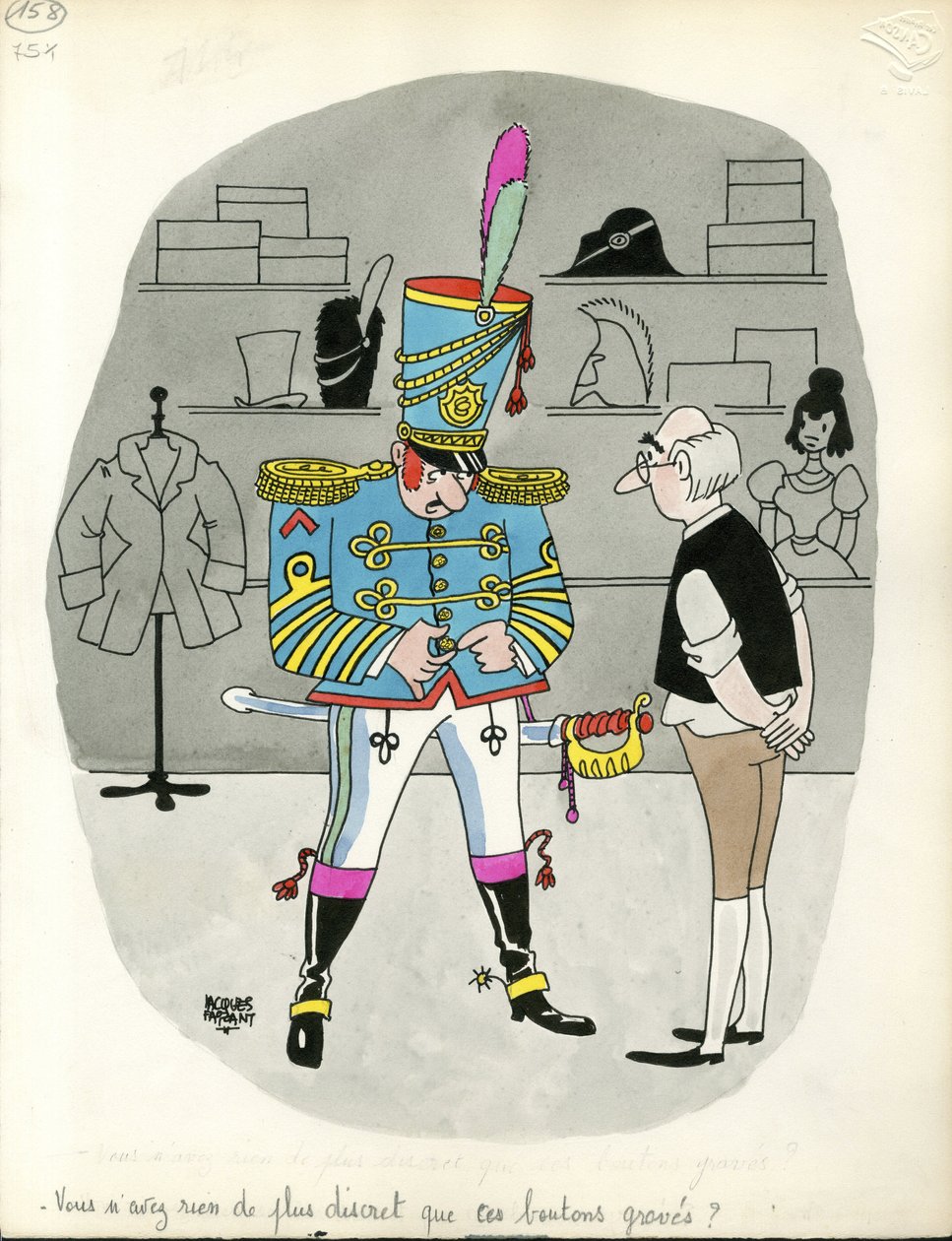 Dagar i Frankrike, Satirique en Colours av Jacques Faizant