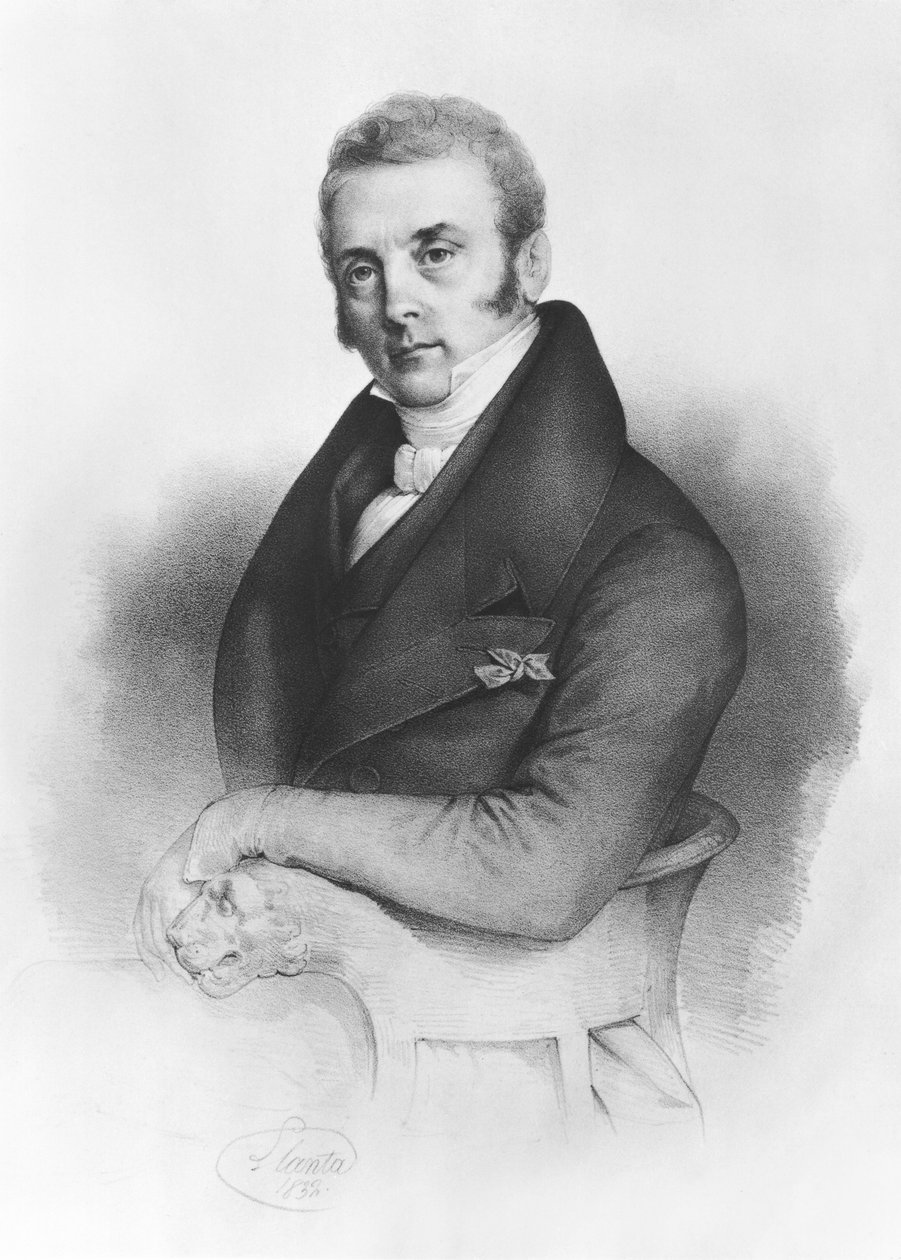 Spirit Auber (1782-1871) 1832 av Jacques Francois Gauderique Llanta