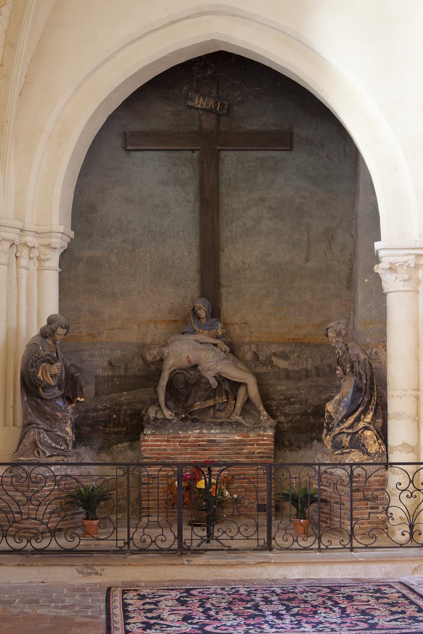 The Lamentation (målad gips) av Jacques Jubert