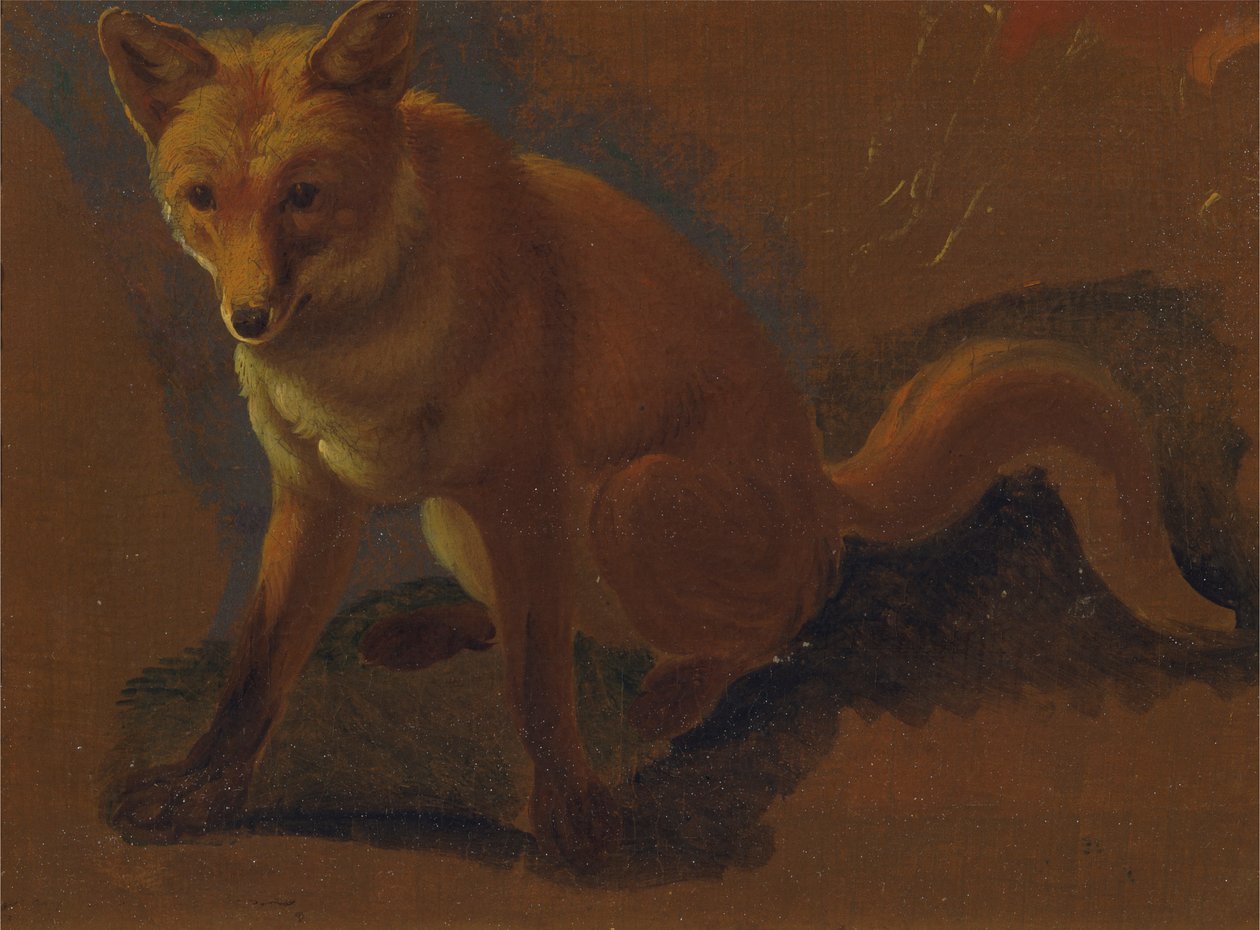 Studie av en räv av Jacques Laurent Agasse