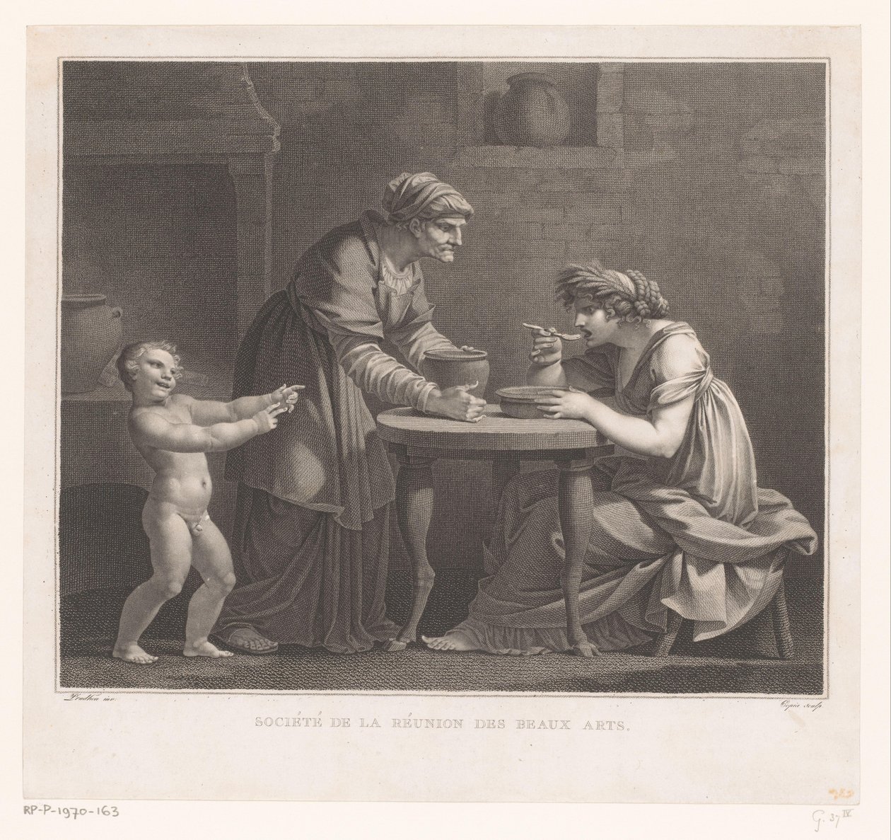 hån mot Ceres Ceres hämnd av Jacques Louis Copia