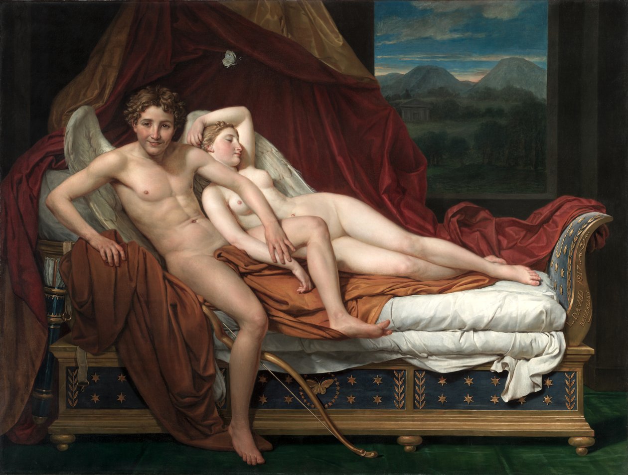 Cupid och Psyche av Jacques Louis David