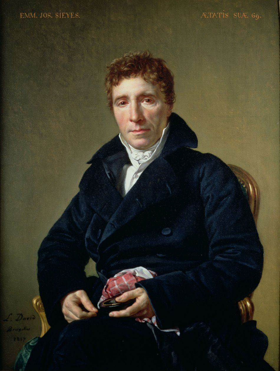 Emmanuel Joseph Sieyes (1748-1836) 1817 av Jacques Louis David
