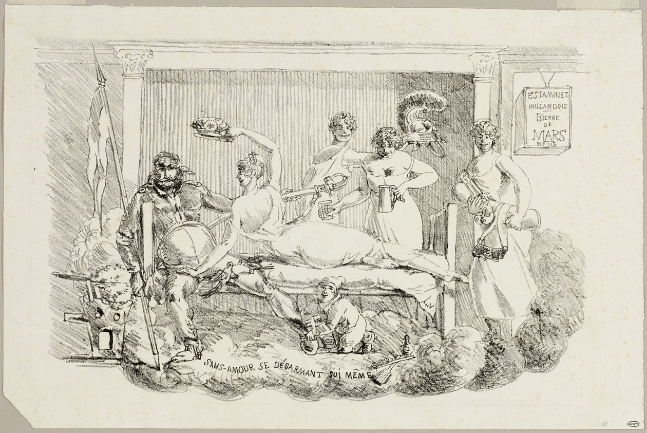 Kärlekslös avväpna sig själv av Jacques Louis David