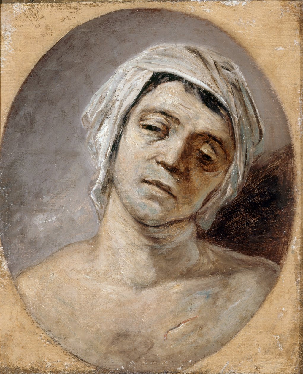 Marat mördad, ca 1794. av Jacques Louis David