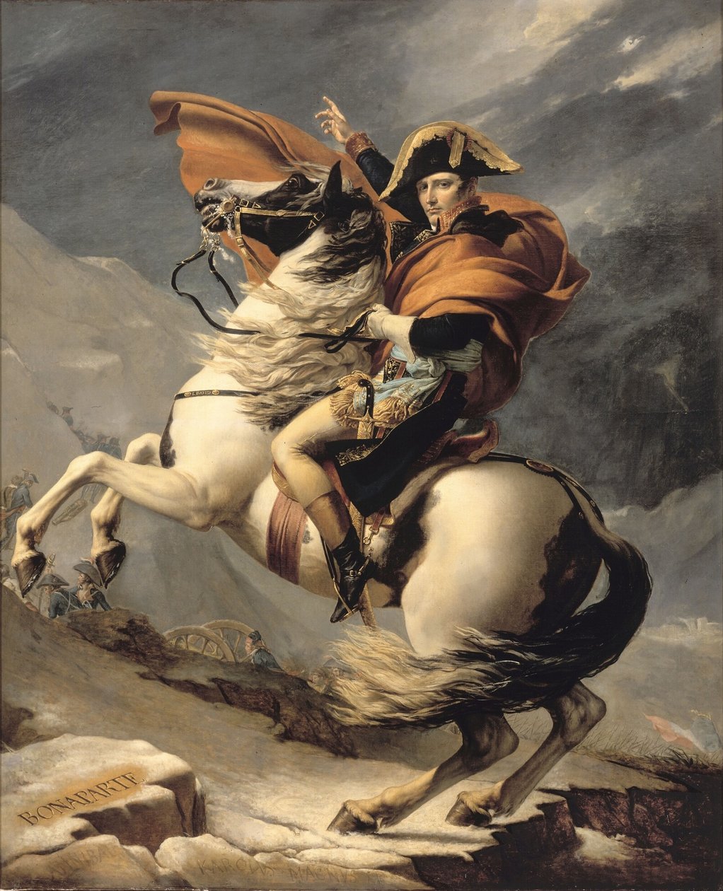 Napoleon korsar lps:en av Jacques Louis David