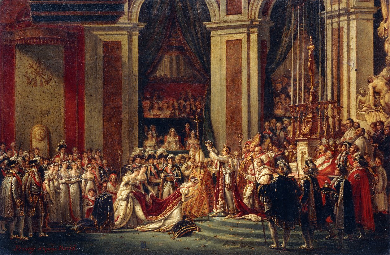 Napoleon kröner Josephine av Jacques Louis David