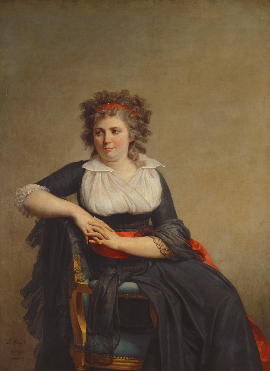 Robertine Tourteau, markis dOrvilliers (1772-1862) 1790 av Jacques Louis David