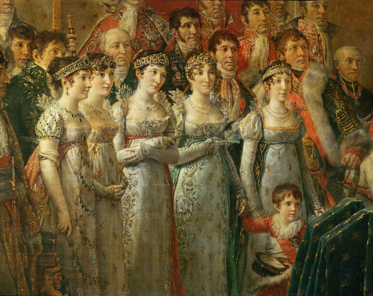 Kröningen av Napoleon i Notre-Dame ... av Jacques Louis David