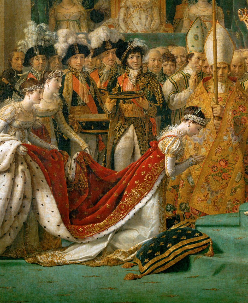 Kröningen av Napoleon i Notre-Dame ... av Jacques Louis David