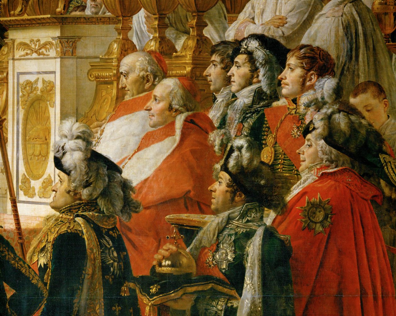 Kröningen av Napoleon i Notre-Dame ... av Jacques Louis David
