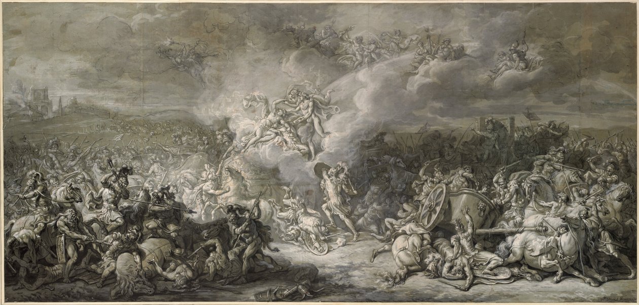 Striden vid Diomedes, 1776 av Jacques Louis David