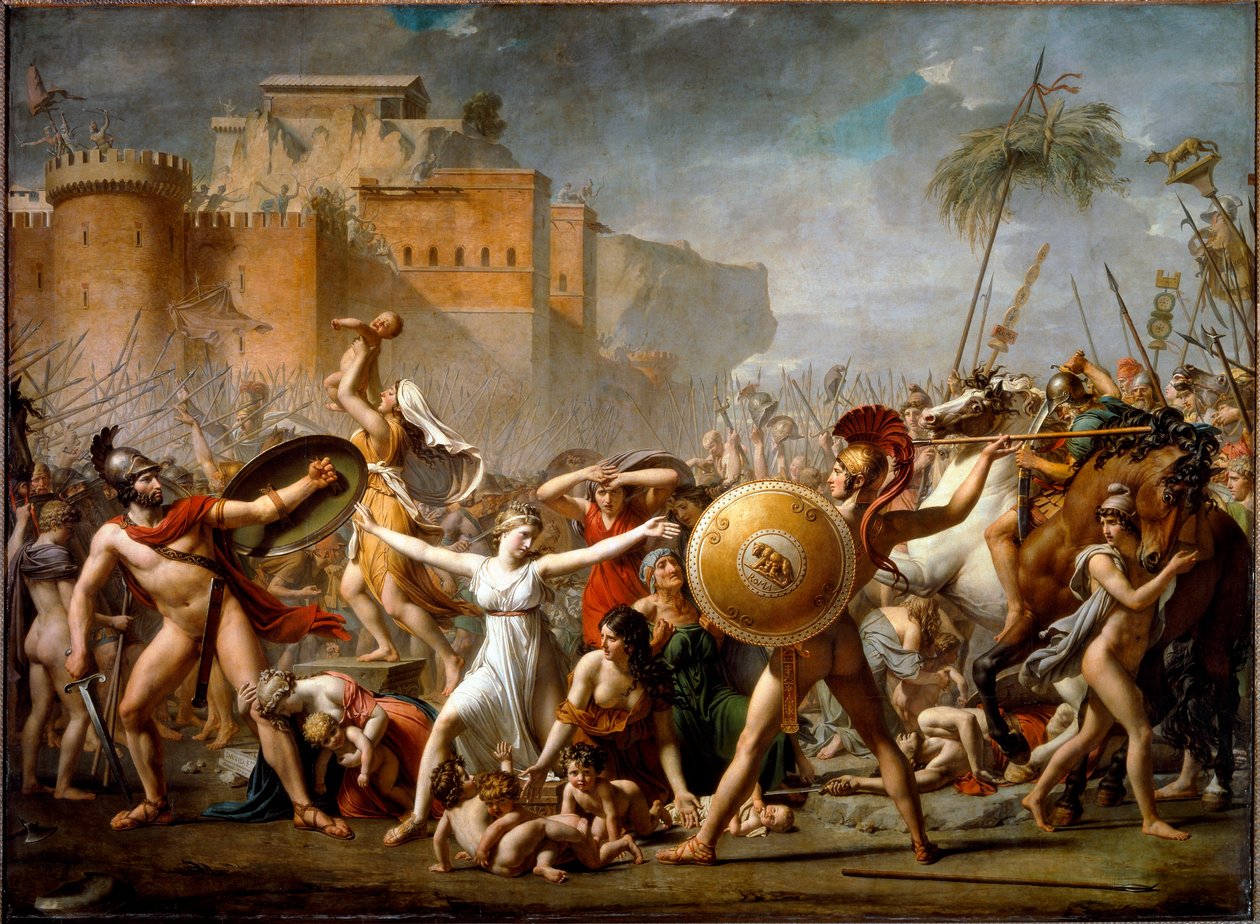 Sabinerkvinnornas ingripande av Jacques Louis David