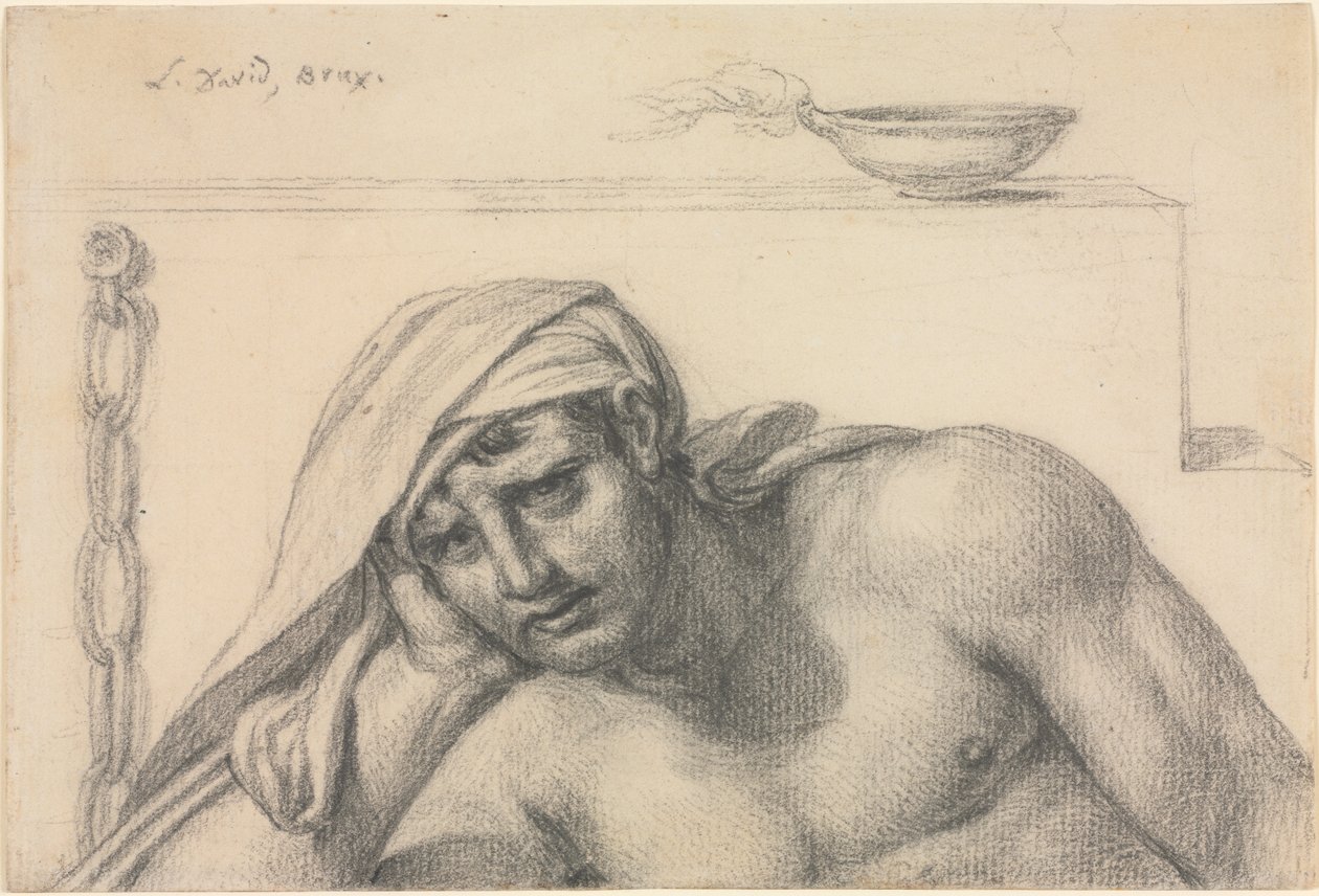 Fången, 1819. av Jacques Louis David