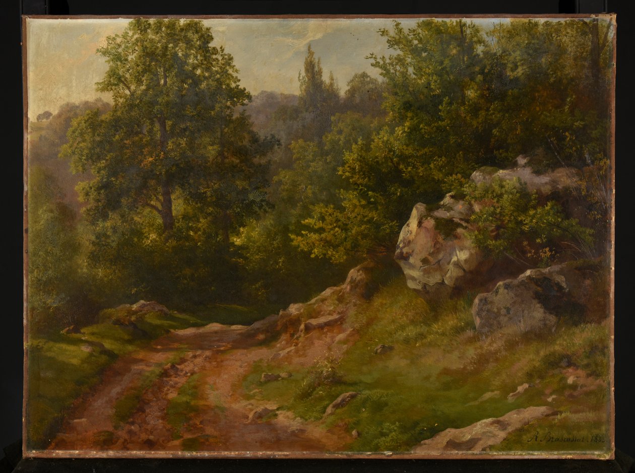 Skogslandskap av Jacques Raymond Brascassat