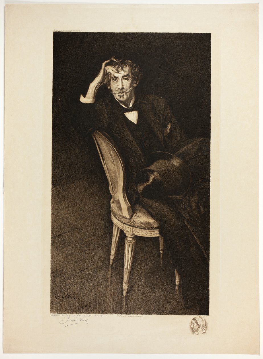 Porträtt av Whistler av Jacques Reich