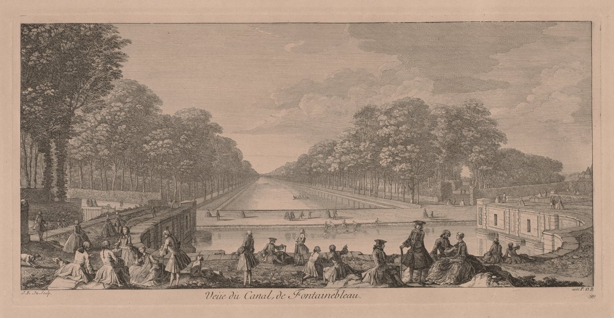 Kanalen vid Fontainebleau av Jacques Rigaud