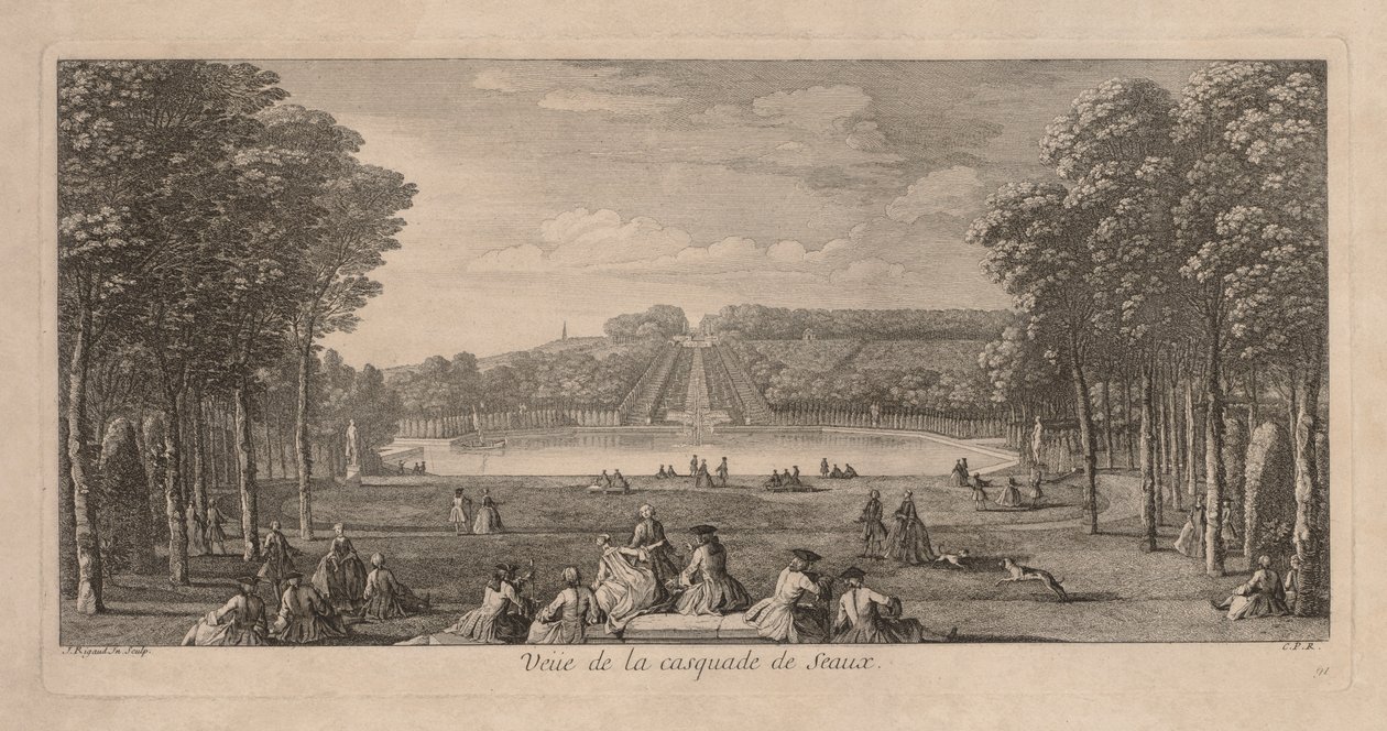 Utsikt över Cascade de Seaux. av Jacques Rigaud