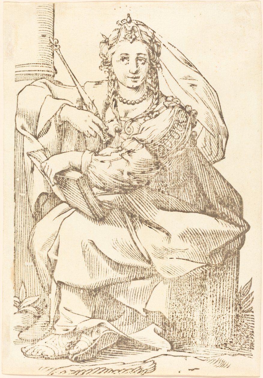 Frygiska sibylla av Jacques Stella
