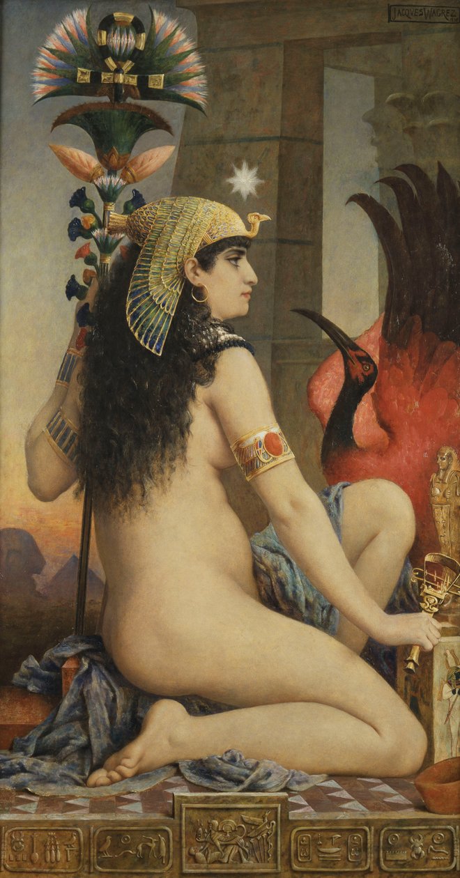 Egyptisk kvinna, 1875 av Jacques Wagrez