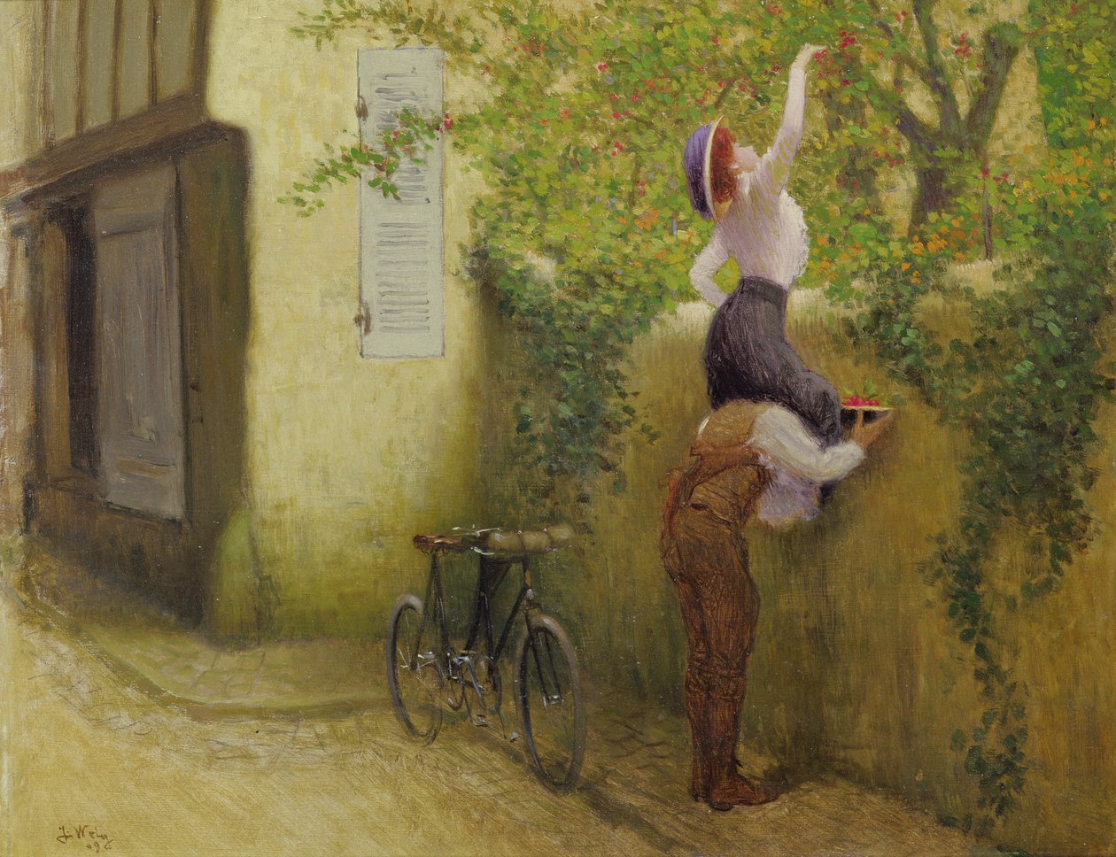 Samlar plommon av Jacques Wely