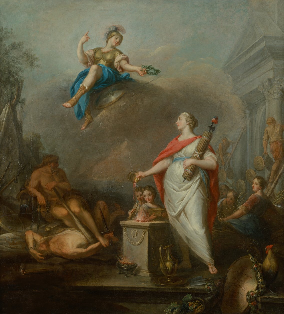 Allegori över revolutionen 1789 av Jacques Wilbaut